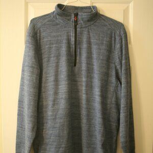 Avalanche Men's Quarter-Zip Pullover Sweater, Size XL, Blue